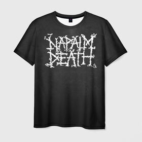 Мужская футболка 3D с принтом Napalm death в Екатеринбурге, 100% полиэфир | прямой крой, круглый вырез горловины, длина до линии бедер | 