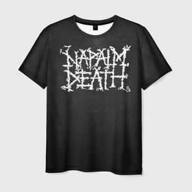 Мужская футболка 3D с принтом Napalm death в Екатеринбурге, 100% полиэфир | прямой крой, круглый вырез горловины, длина до линии бедер | Тематика изображения на принте: 