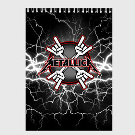 Скетчбук с принтом Metallica в Екатеринбурге, 100% бумага
 | 48 листов, плотность листов — 100 г/м2, плотность картонной обложки — 250 г/м2. Листы скреплены сверху удобной пружинной спиралью | american | band | cliff burton | dave mustaine | hard | james hatfield | jason newsted | kirk hammett | lars ulrich | metal | metallica | robert trujillo | rock | ron mcgowney | thrash | американская | джеймс хэтфилд | ларс ул | метал группа | трэш метал 