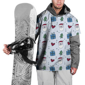 Накидка на куртку 3D с принтом Мастерская Деда Мороза в Екатеринбурге, 100% полиэстер |  | дед мороз | елка | новый год | подарок | снег