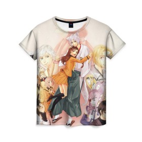Женская футболка 3D с принтом Очень приятно Бог в Екатеринбурге, 100% полиэфир ( синтетическое хлопкоподобное полотно) | прямой крой, круглый вырез горловины, длина до линии бедер | anime | manga | mizuki | nanami momozono | tomoe mikage | аниме | манга | мидзуки | нанами момодзоно | очень приятно бог | томоэ микагэ