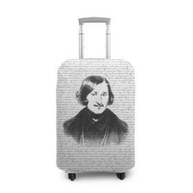 Чехол для чемодана 3D с принтом Гоголь в Екатеринбурге, 86% полиэфир, 14% спандекс | двустороннее нанесение принта, прорези для ручек и колес | бульба | вий | гоголь | мертвые души | миргород | нос | писатель | поэт | ревизор | тарас