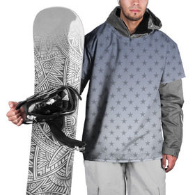 Накидка на куртку 3D с принтом Звездный дождь в Екатеринбурге, 100% полиэстер |  | gradient | smoke  | star | stars | градиент | дым | звезда | звезды