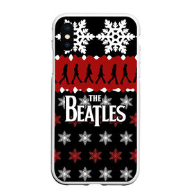 Чехол для iPhone XS Max матовый с принтом Праздничный The Beatles в Екатеринбурге, Силикон | Область печати: задняя сторона чехла, без боковых панелей | Тематика изображения на принте: beatles | the beatles | бител | битлз | битлс | битлы | группа | джон леннон | джордж харрисон | жуки | знак | красный | ливерпульская четвёрка | мерсибит | надпись | новогодний | новый год | пол маккартни | поп