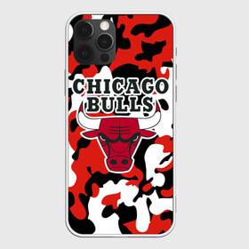 Чехол для iPhone 12 Pro Max с принтом CHICAGO BULLS | ЧИКАГО БУЛЛС в Екатеринбурге, Силикон |  | камуфляж | красный | чикаго буллс