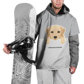 Накидка на куртку 3D с принтом Лабрадор щенок в Екатеринбурге, 100% полиэстер |  | Тематика изображения на принте: домашние животные | лабрадор | пес | песик | ретривер | собака | собачка