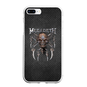 Чехол для iPhone 7Plus/8 Plus матовый с принтом Megadeth в Екатеринбурге, Силикон | Область печати: задняя сторона чехла, без боковых панелей | megadet | megadeth | группа | дирк вербурен | дэвид эллефсон | дэйв мастейн | кико лоурейро | мегадет | мегадетх | метал | рок | трэш | трэшметал | тяжелый | хард | хардрок | хеви | хевиметал