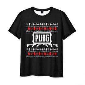 Мужская футболка 3D с принтом Свитер PUBG в Екатеринбурге, 100% полиэфир | прямой крой, круглый вырез горловины, длина до линии бедер | playerunknowns battlegrounds | pubg