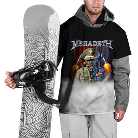 Накидка на куртку 3D с принтом Megadeth в Екатеринбурге, 100% полиэстер |  | megadet | megadeth | группа | дирк вербурен | дэвид эллефсон | дэйв мастейн | кико лоурейро | мегадет | мегадетх | метал | рок | трэш | трэшметал | тяжелый | хард | хардрок | хеви | хевиметал