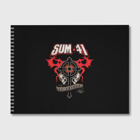 Альбом для рисования с принтом Sum 41 в Екатеринбурге, 100% бумага
 | матовая бумага, плотность 200 мг. | 1996 | 41 | punk | rock | sum | альтернатива | группа | дерик | канада | панк | рок | скейт | уибли