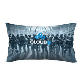 Подушка 3D антистресс с принтом CLOUD 9 CS GO в Екатеринбурге, наволочка — 100% полиэстер, наполнитель — вспененный полистирол | состоит из подушки и наволочки на молнии | cloud 9 | counter strike | cs go | esports | team | известные | киберспорт | мировые | спорт