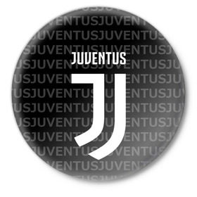 Значок с принтом Juventus 2018 Original в Екатеринбурге,  металл | круглая форма, металлическая застежка в виде булавки | juventus | спорт | спортивные | футбол | футбольный клуб | ювентус