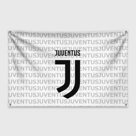Флаг-баннер с принтом Juventus 2018 Original в Екатеринбурге, 100% полиэстер | размер 67 х 109 см, плотность ткани — 95 г/м2; по краям флага есть четыре люверса для крепления | juventus | спорт | спортивные | футбол | футбольный клуб | ювентус