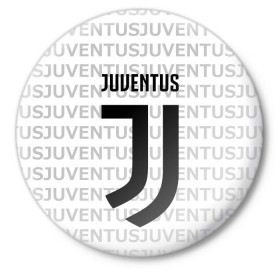 Значок с принтом Juventus 2018 Original в Екатеринбурге,  металл | круглая форма, металлическая застежка в виде булавки | juventus | спорт | спортивные | футбол | футбольный клуб | ювентус