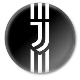 Значок с принтом Juventus 2018 Original в Екатеринбурге,  металл | круглая форма, металлическая застежка в виде булавки | Тематика изображения на принте: cr7 | fc juventus | football | juve | juventus | ronaldo | sport | роналдо | спорт | футбол | ювентус