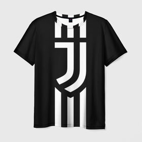 Мужская футболка 3D с принтом Juventus 2018 Original в Екатеринбурге, 100% полиэфир | прямой крой, круглый вырез горловины, длина до линии бедер | cr7 | fc juventus | football | juve | juventus | ronaldo | sport | роналдо | спорт | футбол | ювентус