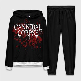 Женский костюм 3D (с толстовкой) с принтом Cannibal Corpse в Екатеринбурге,  |  | cannibal corpse | logo | metal | music | rock | лого | логотип | метал | музыка | рок