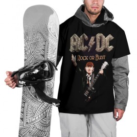 Накидка на куртку 3D с принтом AC/DC в Екатеринбурге, 100% полиэстер |  | Тематика изображения на принте: ас | ац | диси | дс | дц | исидиси | эйси
