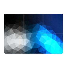 Магнитный плакат 3Х2 с принтом Gray&Blue collection abstract в Екатеринбурге, Полимерный материал с магнитным слоем | 6 деталей размером 9*9 см | abstraction | geometry | polygon | абстракция | геометрия | грань | краски | кубик | кубики | линии | мозаика | полигон | разноцветные | ребро | текстура | тени | узор