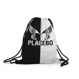 Рюкзак-мешок 3D с принтом Placebo в Екатеринбурге, 100% полиэстер | плотность ткани — 200 г/м2, размер — 35 х 45 см; лямки — толстые шнурки, застежка на шнуровке, без карманов и подкладки | placebo | альтернативный | инди | индирок | плацебо | рок