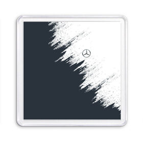 Магнит 55*55 с принтом Mercedes в Екатеринбурге, Пластик | Размер: 65*65 мм; Размер печати: 55*55 мм | amg | car | mercedes | race | авто | гонки | краска | марка | машина | мерс | мерседес