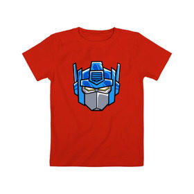 Детская футболка хлопок с принтом Transformers в Екатеринбурге, 100% хлопок | круглый вырез горловины, полуприлегающий силуэт, длина до линии бедер | transformers | трансформеры