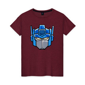 Женская футболка хлопок с принтом Transformers в Екатеринбурге, 100% хлопок | прямой крой, круглый вырез горловины, длина до линии бедер, слегка спущенное плечо | transformers | трансформеры