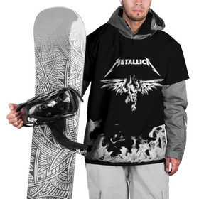Накидка на куртку 3D с принтом Metallica в Екатеринбурге, 100% полиэстер |  | metallica | группа | джеймс хэтфилд | кирк хэмметт | ларс ульрих | метал | металика | металлика | миталика | музыка | роберт трухильо | рок | трэш | трэшметал | хард | хардрок | хеви | хевиметал