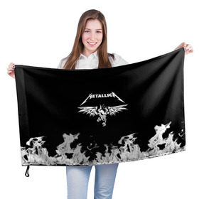 Флаг 3D с принтом Metallica в Екатеринбурге, 100% полиэстер | плотность ткани — 95 г/м2, размер — 67 х 109 см. Принт наносится с одной стороны | metallica | группа | джеймс хэтфилд | кирк хэмметт | ларс ульрих | метал | металика | металлика | миталика | музыка | роберт трухильо | рок | трэш | трэшметал | хард | хардрок | хеви | хевиметал