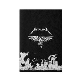 Обложка для паспорта матовая кожа с принтом Metallica в Екатеринбурге, натуральная матовая кожа | размер 19,3 х 13,7 см; прозрачные пластиковые крепления | metallica | группа | джеймс хэтфилд | кирк хэмметт | ларс ульрих | метал | металика | металлика | миталика | музыка | роберт трухильо | рок | трэш | трэшметал | хард | хардрок | хеви | хевиметал