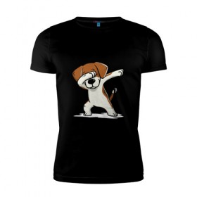 Мужская футболка премиум с принтом Год собаки в Екатеринбурге, 92% хлопок, 8% лайкра | приталенный силуэт, круглый вырез ворота, длина до линии бедра, короткий рукав | год собаки | даб 