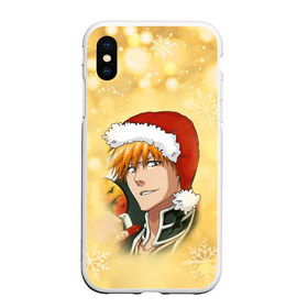 Чехол для iPhone XS Max матовый с принтом Happy New Bleach! в Екатеринбурге, Силикон | Область печати: задняя сторона чехла, без боковых панелей | Тематика изображения на принте: bleach | блич | ичиго | куросаки ичиго