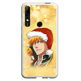 Чехол для Honor P Smart Z с принтом Happy New Bleach! в Екатеринбурге, Силикон | Область печати: задняя сторона чехла, без боковых панелей | bleach | блич | ичиго | куросаки ичиго