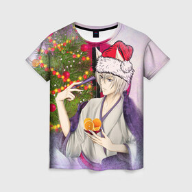 Женская футболка 3D с принтом Очень приятно, Новый Год в Екатеринбурге, 100% полиэфир ( синтетическое хлопкоподобное полотно) | прямой крой, круглый вырез горловины, длина до линии бедер | камисама | очень приятно бог | томоэ