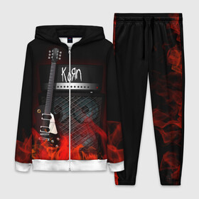 Женский костюм 3D с принтом Korn в Екатеринбурге,  |  | korn | logo | metal | music | rock | лого | логотип | метал | музыка | рок