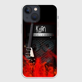 Чехол для iPhone 13 mini с принтом Korn в Екатеринбурге,  |  | Тематика изображения на принте: korn | logo | metal | music | rock | лого | логотип | метал | музыка | рок