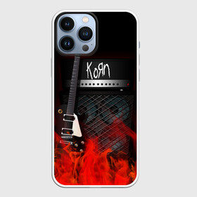 Чехол для iPhone 13 Pro Max с принтом Korn в Екатеринбурге,  |  | Тематика изображения на принте: korn | logo | metal | music | rock | лого | логотип | метал | музыка | рок