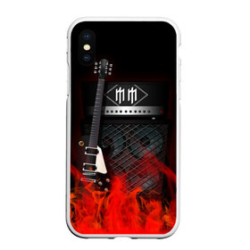 Чехол для iPhone XS Max матовый с принтом Marilyn Manson в Екатеринбурге, Силикон | Область печати: задняя сторона чехла, без боковых панелей | logo | marilyn manson | metal | music | rock | лого | логотип | метал | музыка | рок