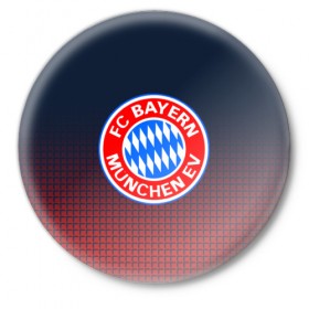 Значок с принтом FC Bayern 2018 Original в Екатеринбурге,  металл | круглая форма, металлическая застежка в виде булавки | bayern | fc | бавария | спорт | спортивные | футбол | футбольный клуб