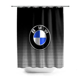 Штора 3D для ванной с принтом BMW 2018 Black and White IV в Екатеринбурге, 100% полиэстер | плотность материала — 100 г/м2. Стандартный размер — 146 см х 180 см. По верхнему краю — пластиковые люверсы для креплений. В комплекте 10 пластиковых колец | bmw | автомобильные | бмв | машины
