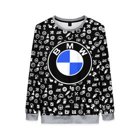 Женский свитшот 3D с принтом BMW LIFE STYLE в Екатеринбурге, 100% полиэстер с мягким внутренним слоем | круглый вырез горловины, мягкая резинка на манжетах и поясе, свободная посадка по фигуре | bmw | автомобиль | автомобильные | бмв | машины
