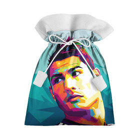 Подарочный 3D мешок с принтом Cristiano Ronaldo в Екатеринбурге, 100% полиэстер | Размер: 29*39 см | Тематика изображения на принте: криштиану | реал мадрид | роналду