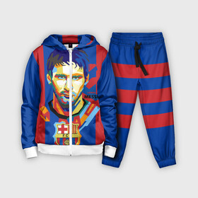 Детский костюм 3D с принтом Lionel Messi в Екатеринбурге,  |  | barcelona | lionel | messi | барселона | лионель | месси | поп арт