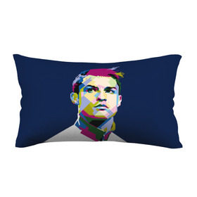 Подушка 3D антистресс с принтом Cristiano Ronaldo в Екатеринбурге, наволочка — 100% полиэстер, наполнитель — вспененный полистирол | состоит из подушки и наволочки на молнии | криштиану | реал мадрид | роналду