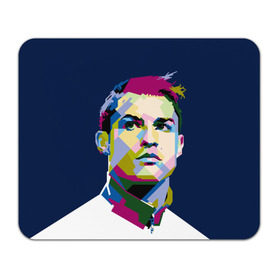 Коврик прямоугольный с принтом Cristiano Ronaldo в Екатеринбурге, натуральный каучук | размер 230 х 185 мм; запечатка лицевой стороны | Тематика изображения на принте: криштиану | реал мадрид | роналду