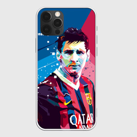 Чехол для iPhone 12 Pro с принтом Lionel Messi в Екатеринбурге, силикон | область печати: задняя сторона чехла, без боковых панелей | barcelona | lionel | messi | барселона | лионель | месси | поп арт