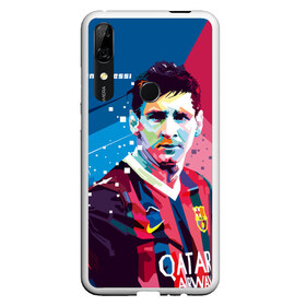 Чехол для Honor P Smart Z с принтом Lionel Messi в Екатеринбурге, Силикон | Область печати: задняя сторона чехла, без боковых панелей | Тематика изображения на принте: barcelona | lionel | messi | барселона | лионель | месси | поп арт