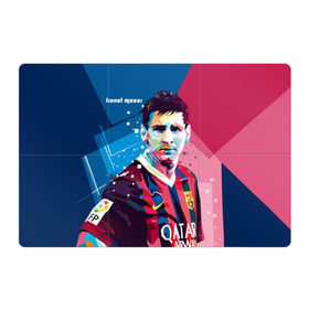 Магнитный плакат 3Х2 с принтом Lionel Messi в Екатеринбурге, Полимерный материал с магнитным слоем | 6 деталей размером 9*9 см | barcelona | lionel | messi | барселона | лионель | месси | поп арт