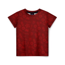 Детская футболка 3D с принтом Очень Странные дела Бомбинг в Екатеринбурге, 100% гипоаллергенный полиэфир | прямой крой, круглый вырез горловины, длина до линии бедер, чуть спущенное плечо, ткань немного тянется | stranger things | паттерн | триллер