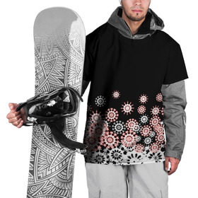 Накидка на куртку 3D с принтом С новым годом! в Екатеринбурге, 100% полиэстер |  | зима | игрушки | лед | праздник | снежинка | узор | украшения